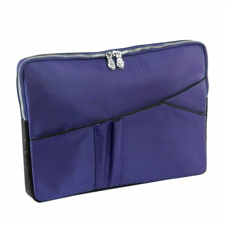 SERVERUSA 15 in. Auburn Nylon Laptop Sleeve, Navy SE3040489